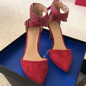Joe’s Jeans Red Suede Heel